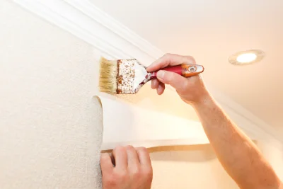 Pose de papier peint à Vitteaux — revêtements muraux et toiles de verre